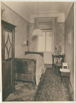 Photograph of Jeanette Schenker's bedroom in the Schenkers' apartment on
              Keilgasse