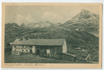 Postcard showing mountain guesthouse at Montafontal